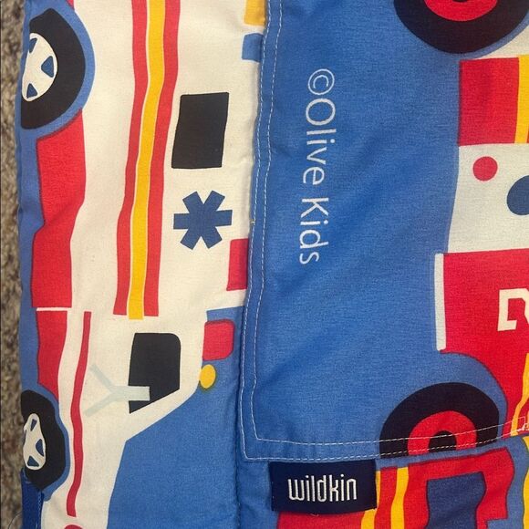 Kids Blue Vehicle Themed Sleeping Pad with Pillow - Picture 5 of 5